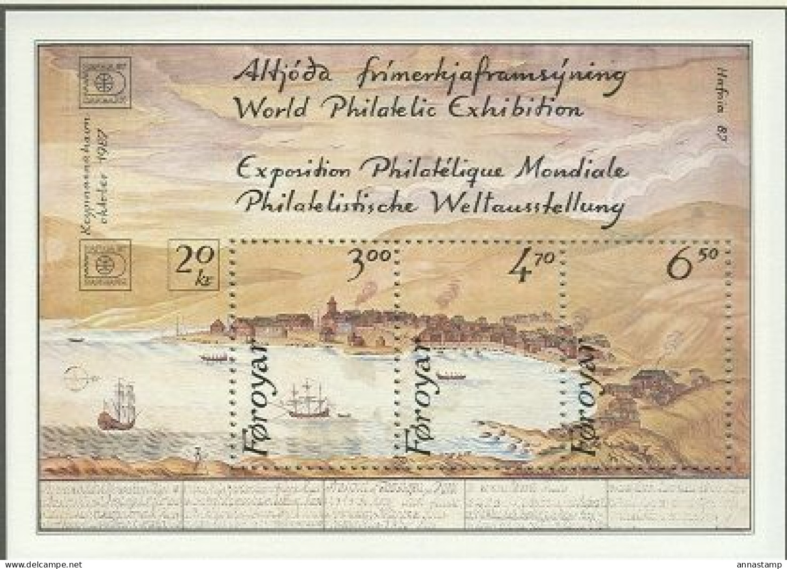 Faroe Islands MNH SS - Philatelic Exhibitions