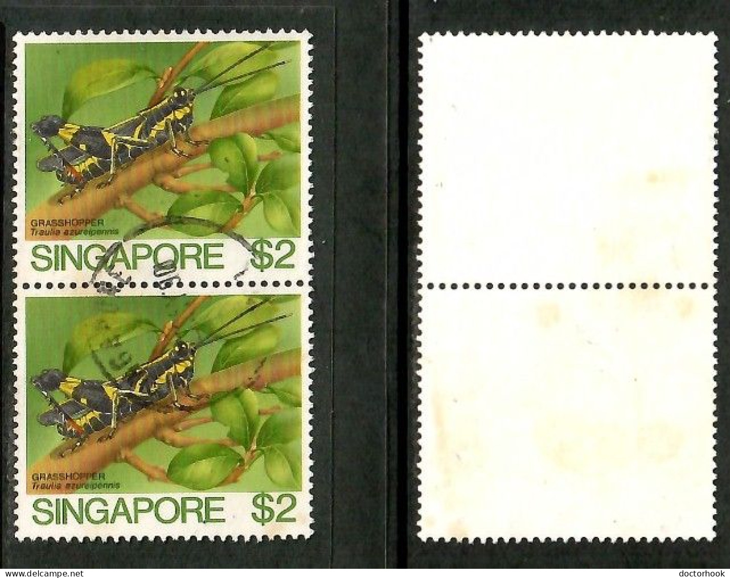 SINGAPORE    Scott # 462 USED PAIR (CONDITION PER SCAN) (Stamp Scan # 1042-1) - Singapore (1959-...)