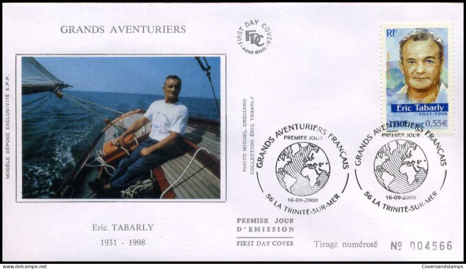 Frankrijk - FDC - Eric Tabarly                                        - 2000-2009