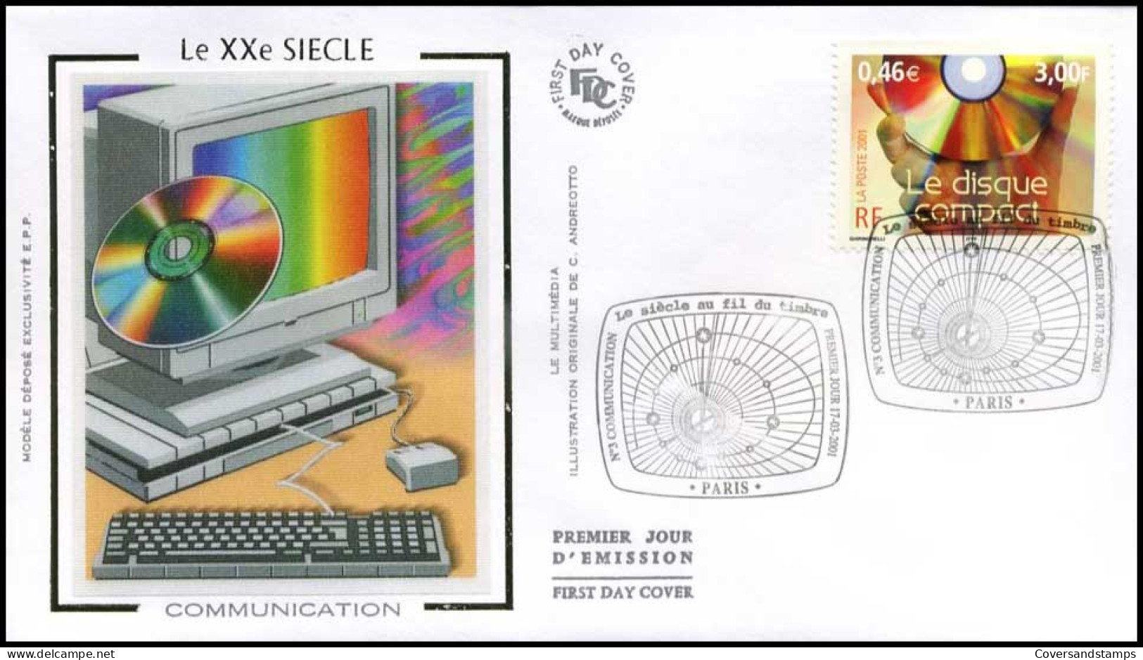 Frankrijk - FDC - Le XXe Siécle : Communication                                      - 2000-2009