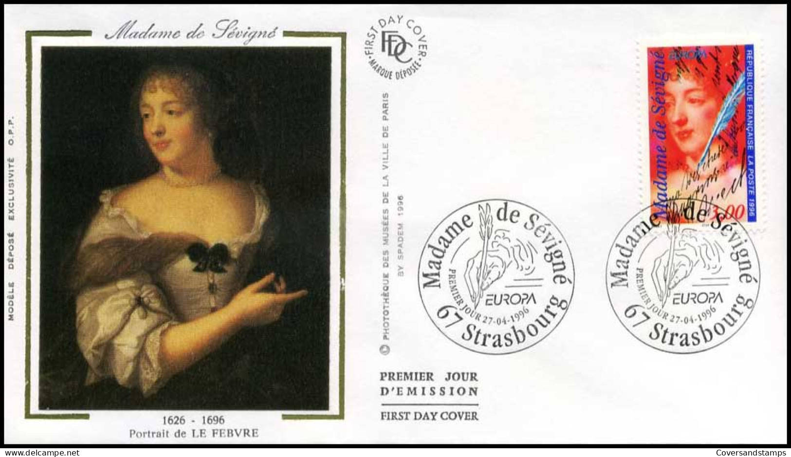 Frankrijk - FDC - Madame De Sévigné                                     - 1990-1999