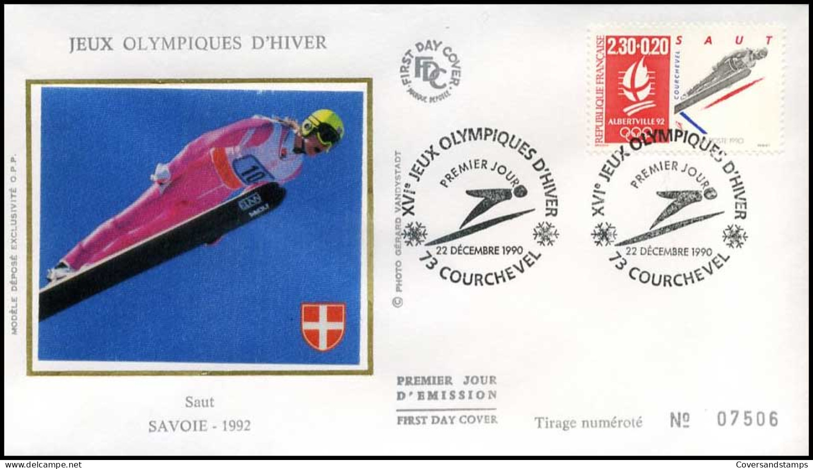 Frankrijk - FDC - Jeux Olympiques D'hiver: Savoie                                     - 1990-1999