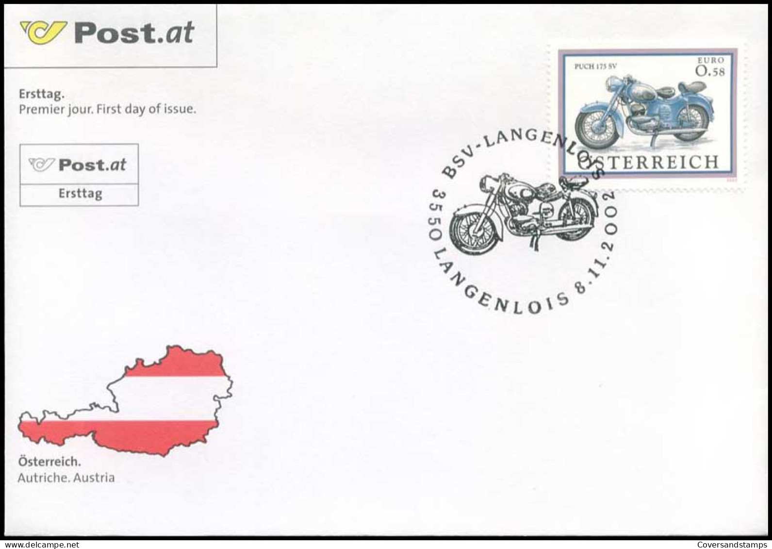 Oostenrijk - FDC - Puch 175 SV                                  - FDC