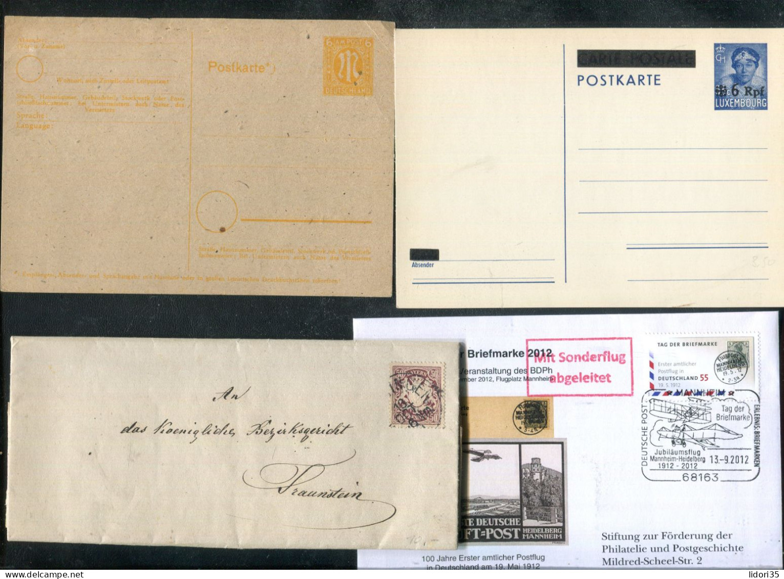 "DEUTSCHLAND" Int. Belegeposten Mit Rd. 80 Belegen, Vgl. Fotos (L1097) - Sammlungen