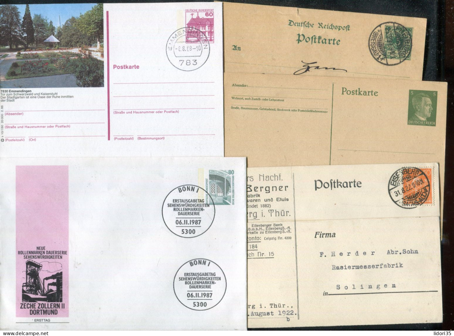 "DEUTSCHLAND" Int. Belegeposten Mit Rd. 80 Belegen, Vgl. Fotos (L1097) - Colecciones