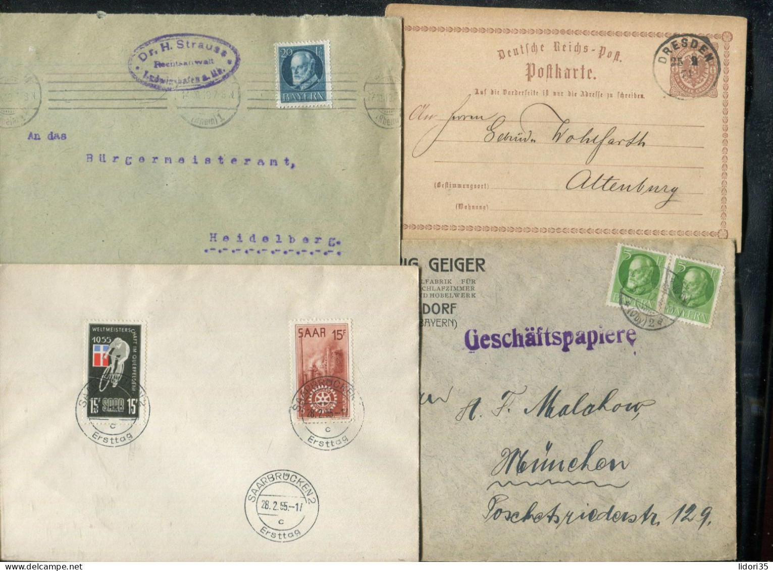 "DEUTSCHLAND" Int. Belegeposten Mit Rd. 80 Belegen, Vgl. Fotos (L1097) - Colecciones