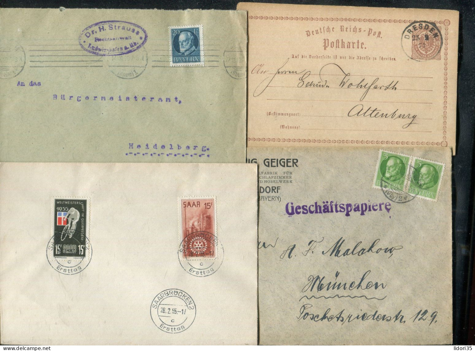 "DEUTSCHLAND" Int. Belegeposten Mit Rd. 80 Belegen, Vgl. Fotos (L1097) - Collections