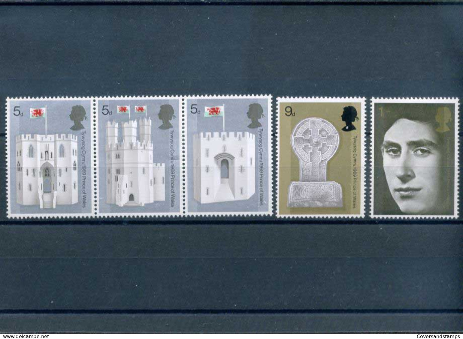 Groot-Brittannië  -  Castles  - Y 569/70  -  Sc 595/99   **  MNH                             - Unused Stamps