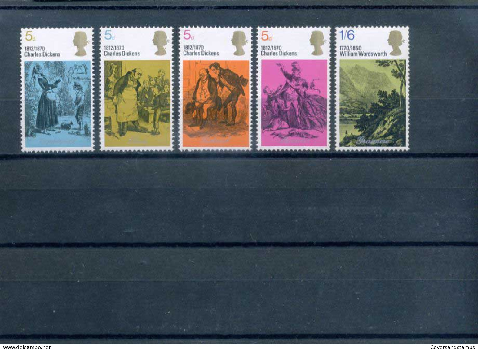 Groot-Brittannië  -  Charles Dickens  - Y 591/95  -  Sc 617/21  **  MNH                             - Unused Stamps