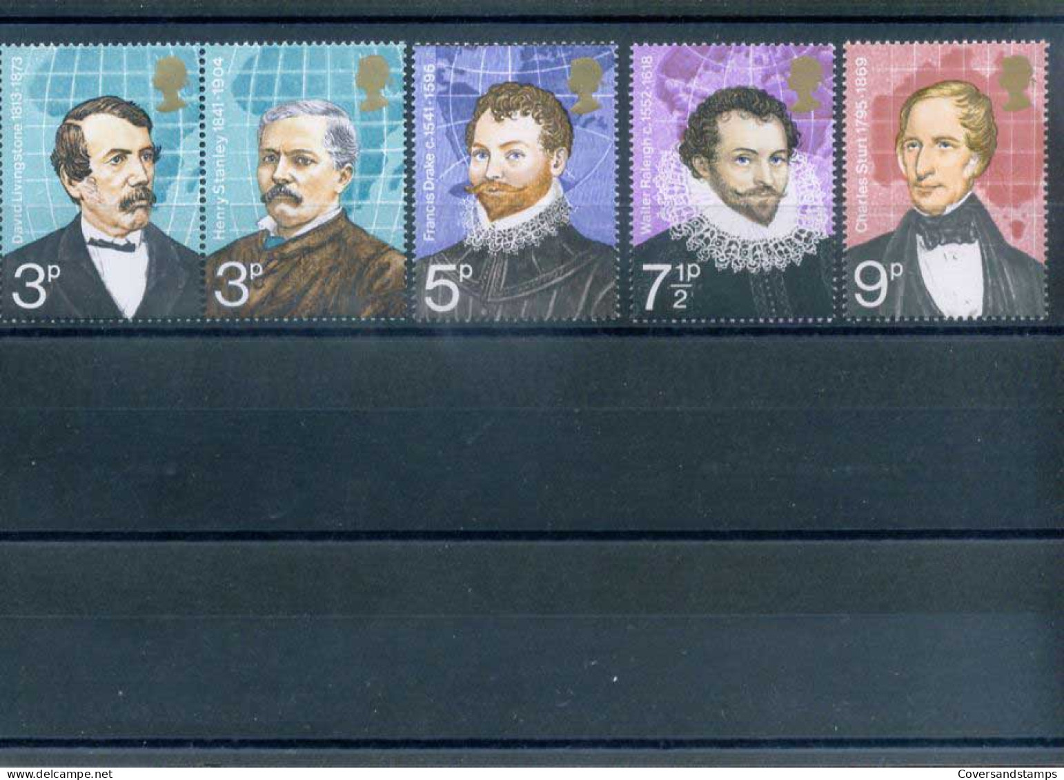Groot-Brittannië  -  Explorers  - Y 679/83 -  Sc 689/93  **  MNH                             - Unused Stamps