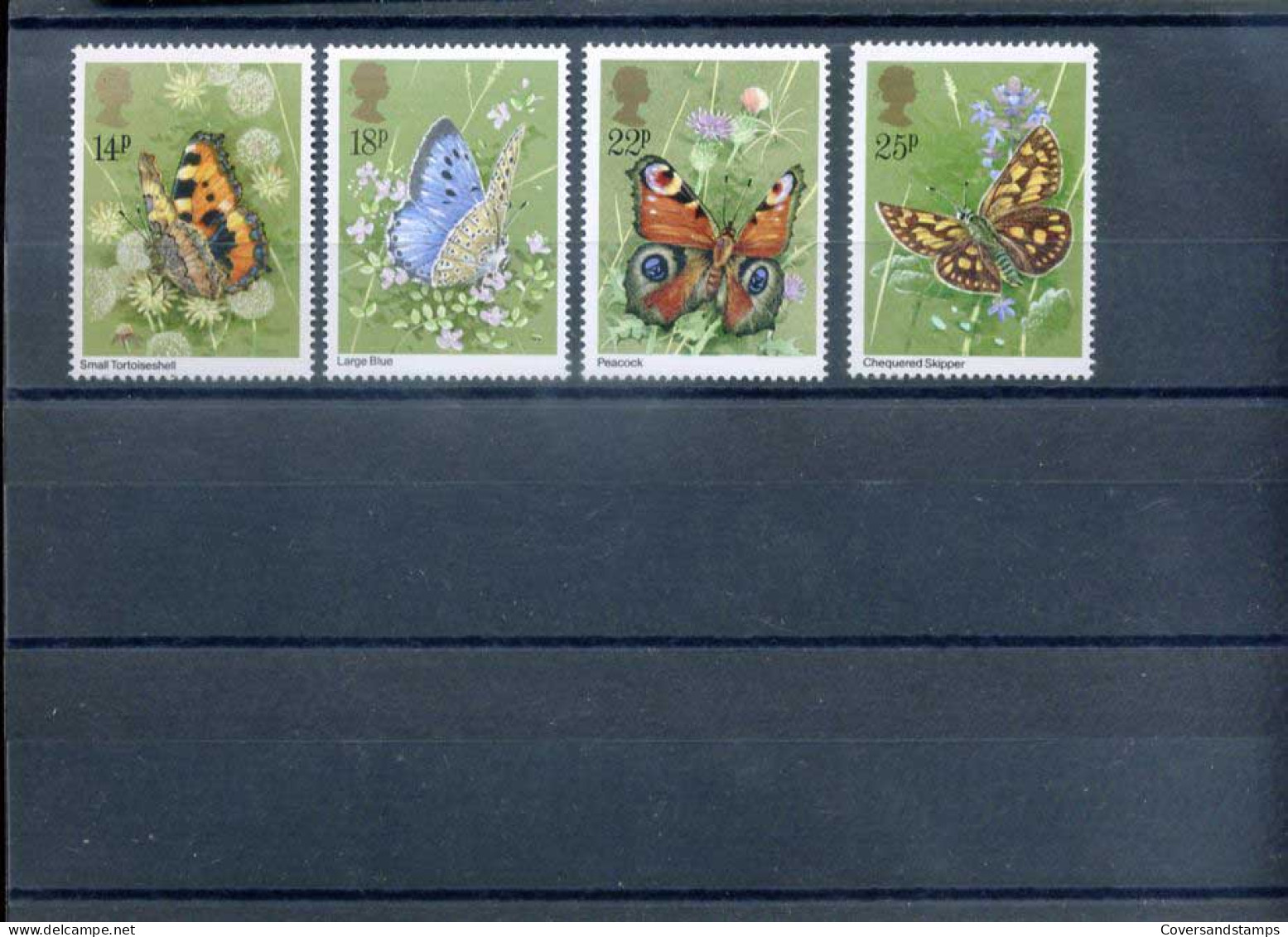 Groot-Brittannië  - Butterflies - Y 992/95 - Sc 941/44    **  MNH                  - Ongebruikt