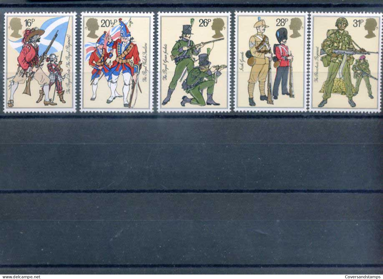 Groot-Brittannië  - Soldiers - Y 1094/98 - Sc 1022/26     **  MNH                  - Unused Stamps