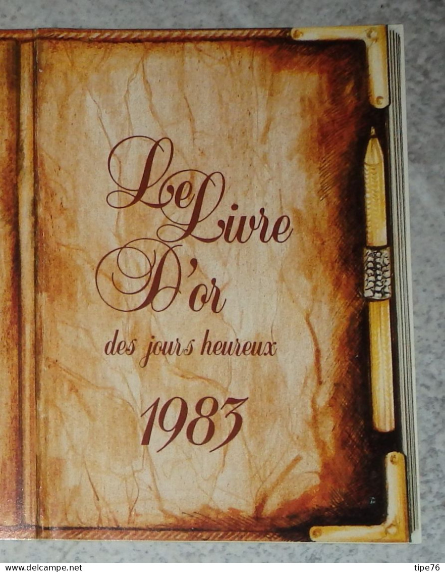 Petit Calendrier De Poche 1983 Maty  Bijou Bijoutier  Le Livre D'or Des Jours Heureux - Petit Format : 1981-90