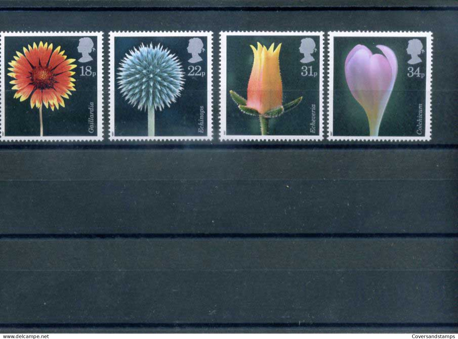 Groot-Brittannië  - Flowers  - Y 1256/59 - Sc 1168/71     **  MNH                  - Nuevos