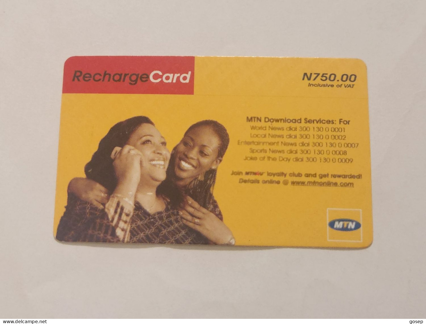 NIGERIA(NG-MTN-REF-0015)-Mother And Daughter-(48)-(3957-7991-9529)-(N750.00)-used Card - Nigeria