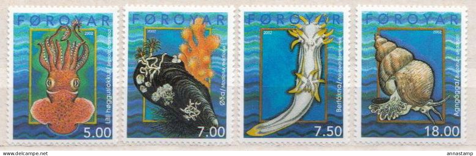 Faroe Islands MNH Set - Marine Life