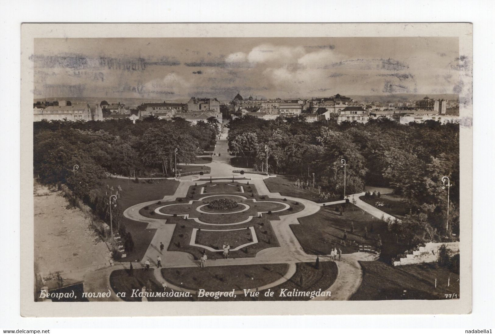 1931. KINGDOM OF SHS,SERBIA,BELGRADE,VIEW FROM KALEMEGDAN,POSTCARD,USED - Yugoslavia