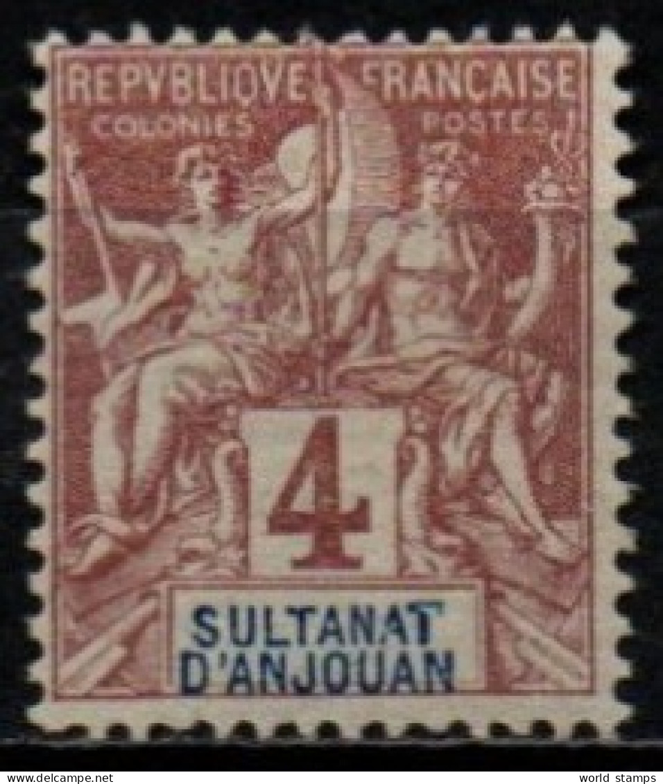 ANJOUAN 1892-99 * - Unused Stamps