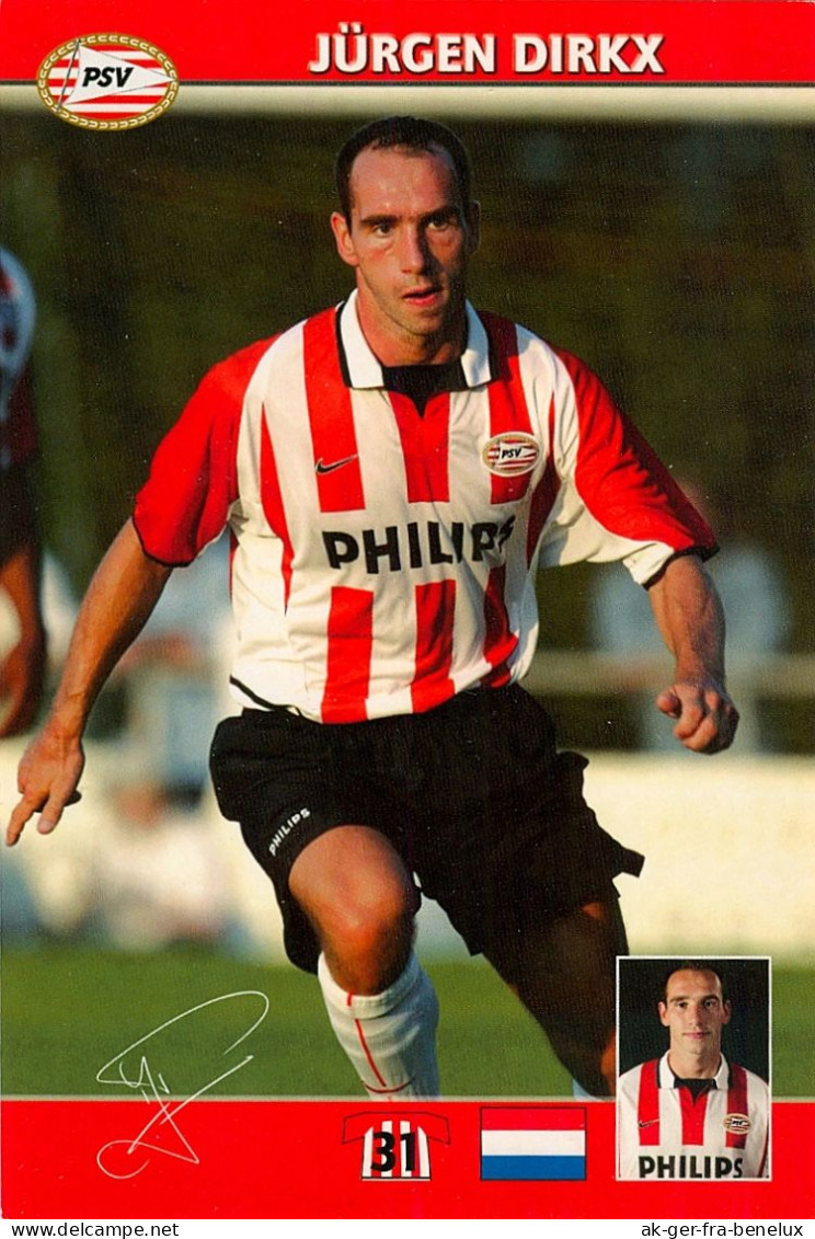 Fußball-Autogrammkarte AK Jürgen Dirkx PSV Eindhoven 02-03 FC Reusel Fortuna Sittard Dommelen Nederland Holland Voetbal - Autogramme