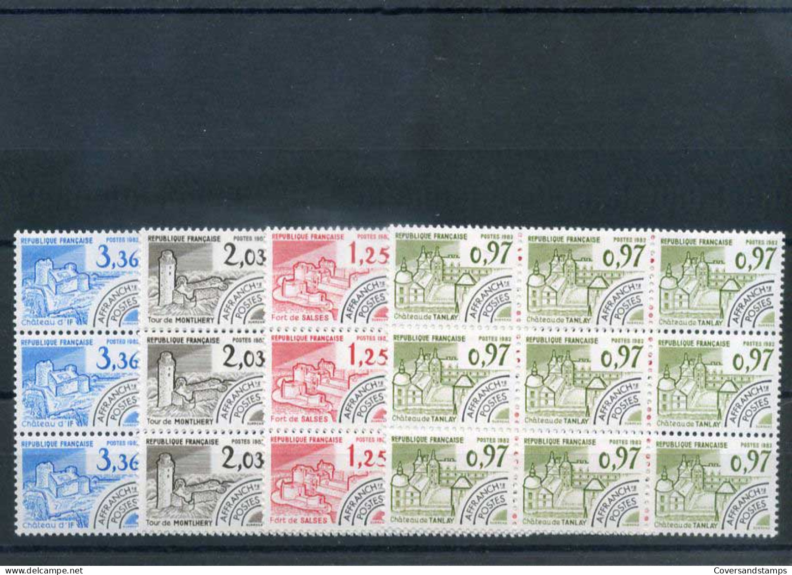 Frankrijk - Preo 174/77  In Blok Van 9 / En Block De 9    ** MNH                           - 1964-1988