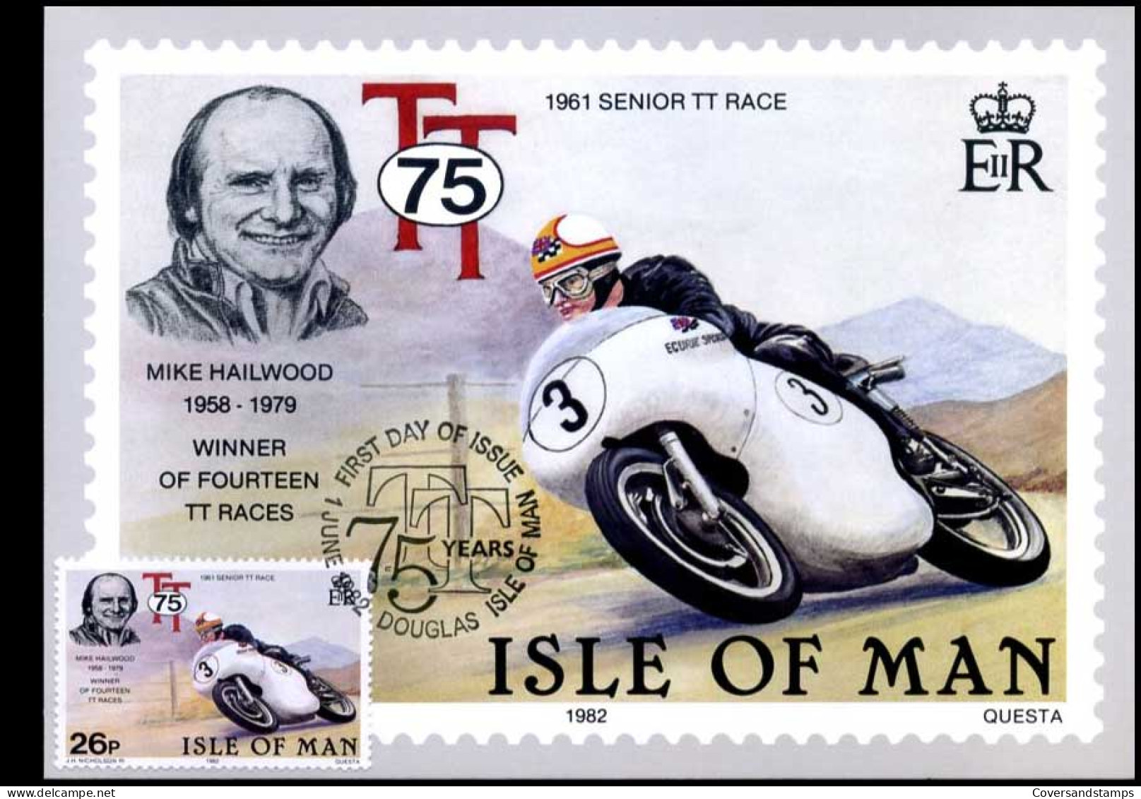 Isle Of Man - MK - TT Races, Mike Hailwood                  - Man (Eiland)