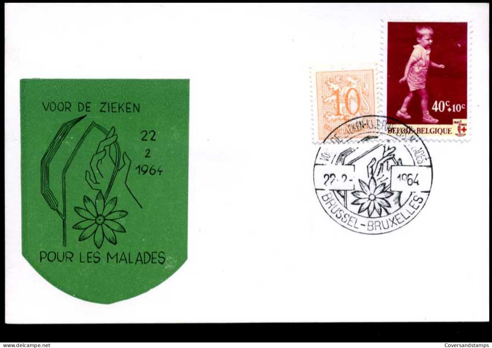 België - Voor De Zieken/pour Les Malades                      - Lettres & Documents