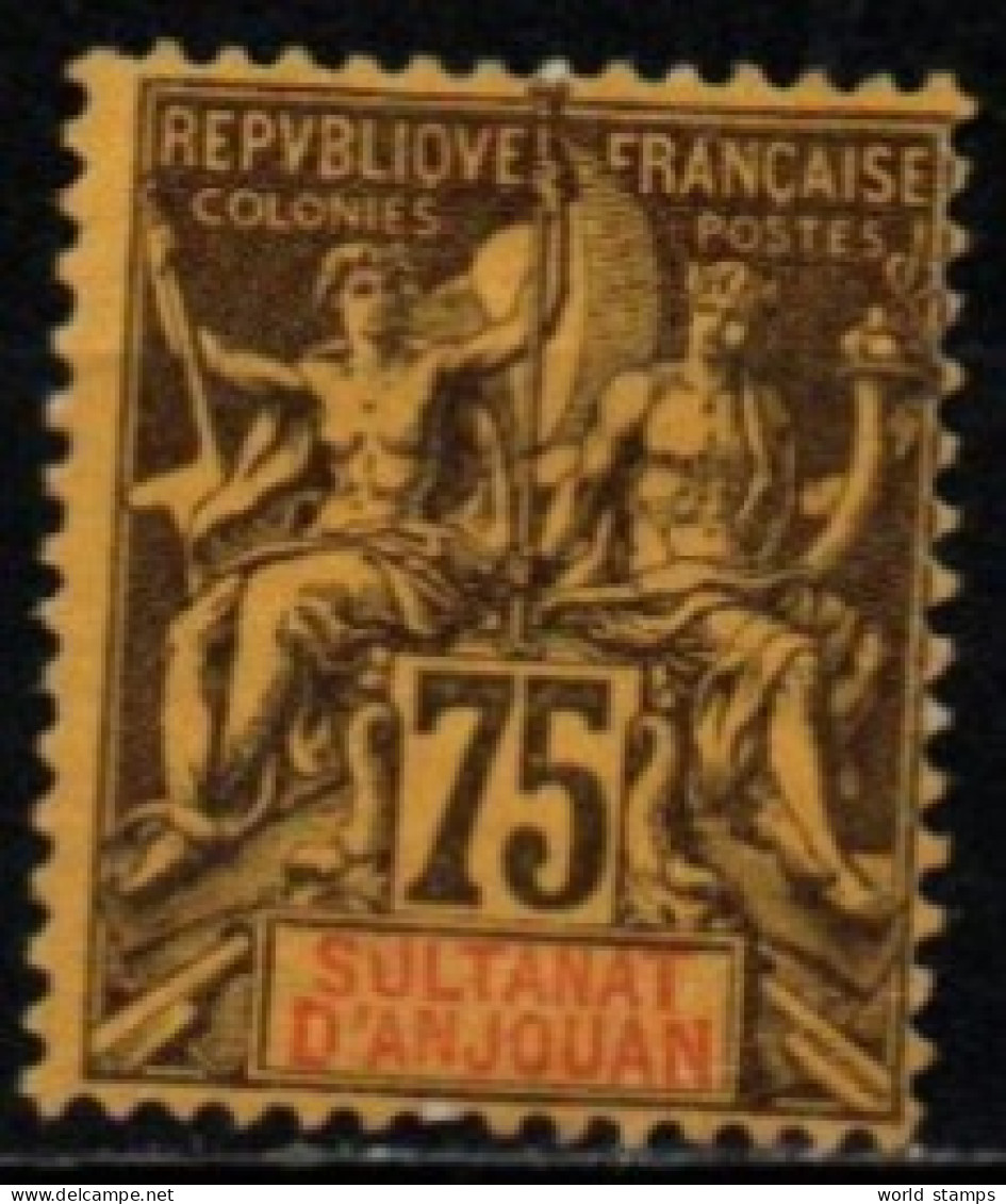 ANJOUAN 1892-99 SANS GOMME - Unused Stamps