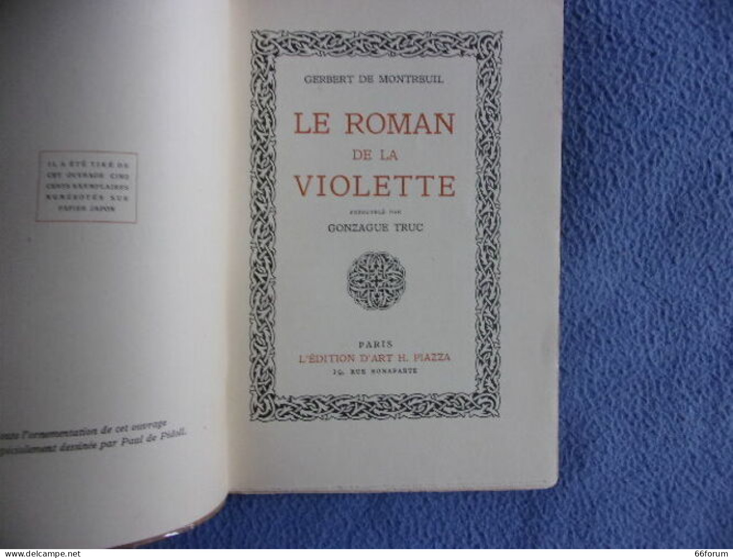Le Roman De La Violette - 1701-1800