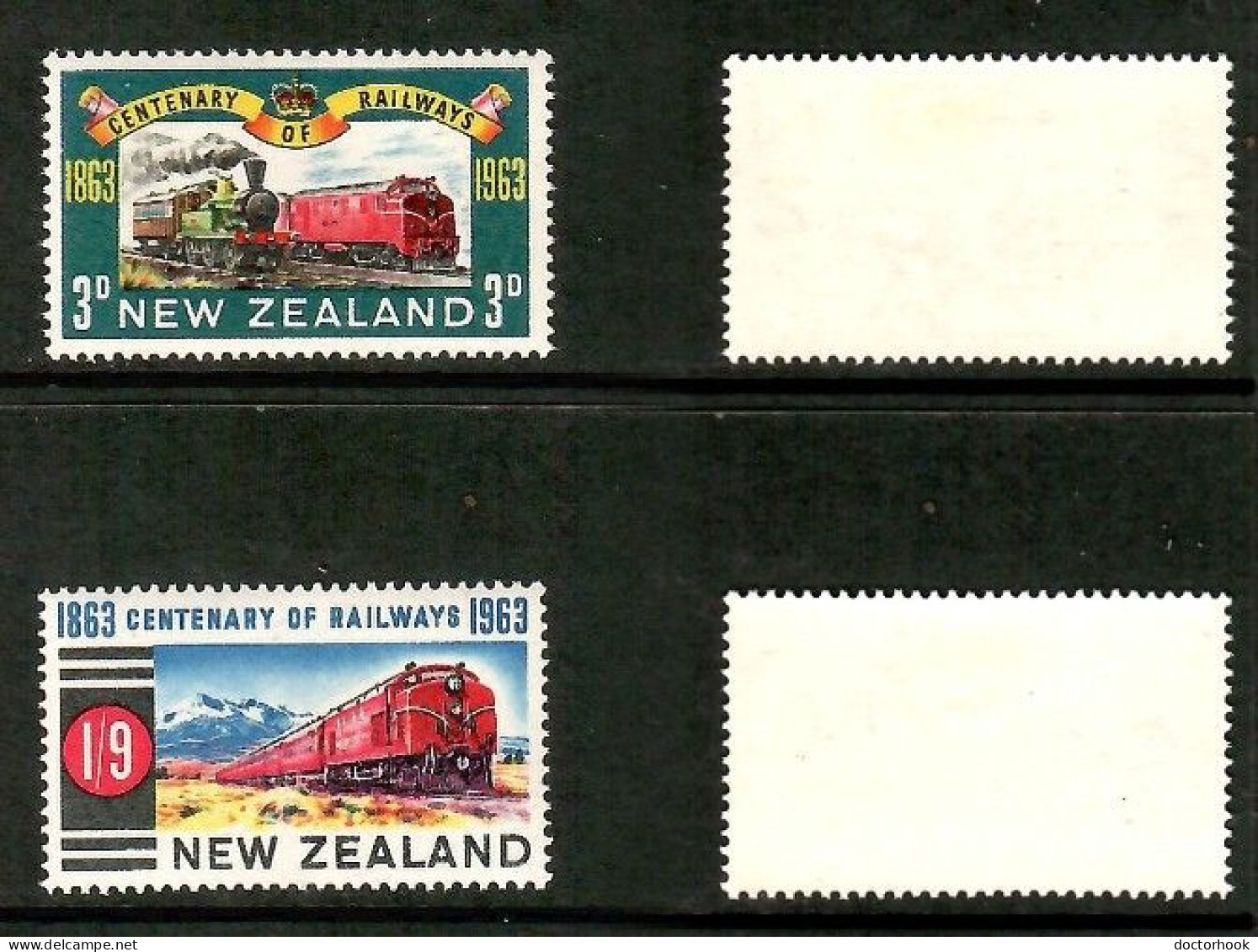 NEW ZEALAND    Scott # 362-3* MINT LH (CONDITION PER SCAN) (Stamp Scan # 1042-10) - Unused Stamps