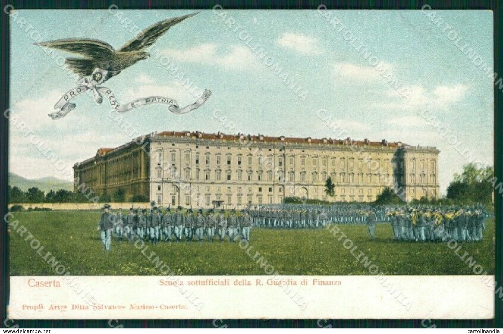 Caserta Città GdF Militari Cartolina QZ3373 - Caserta