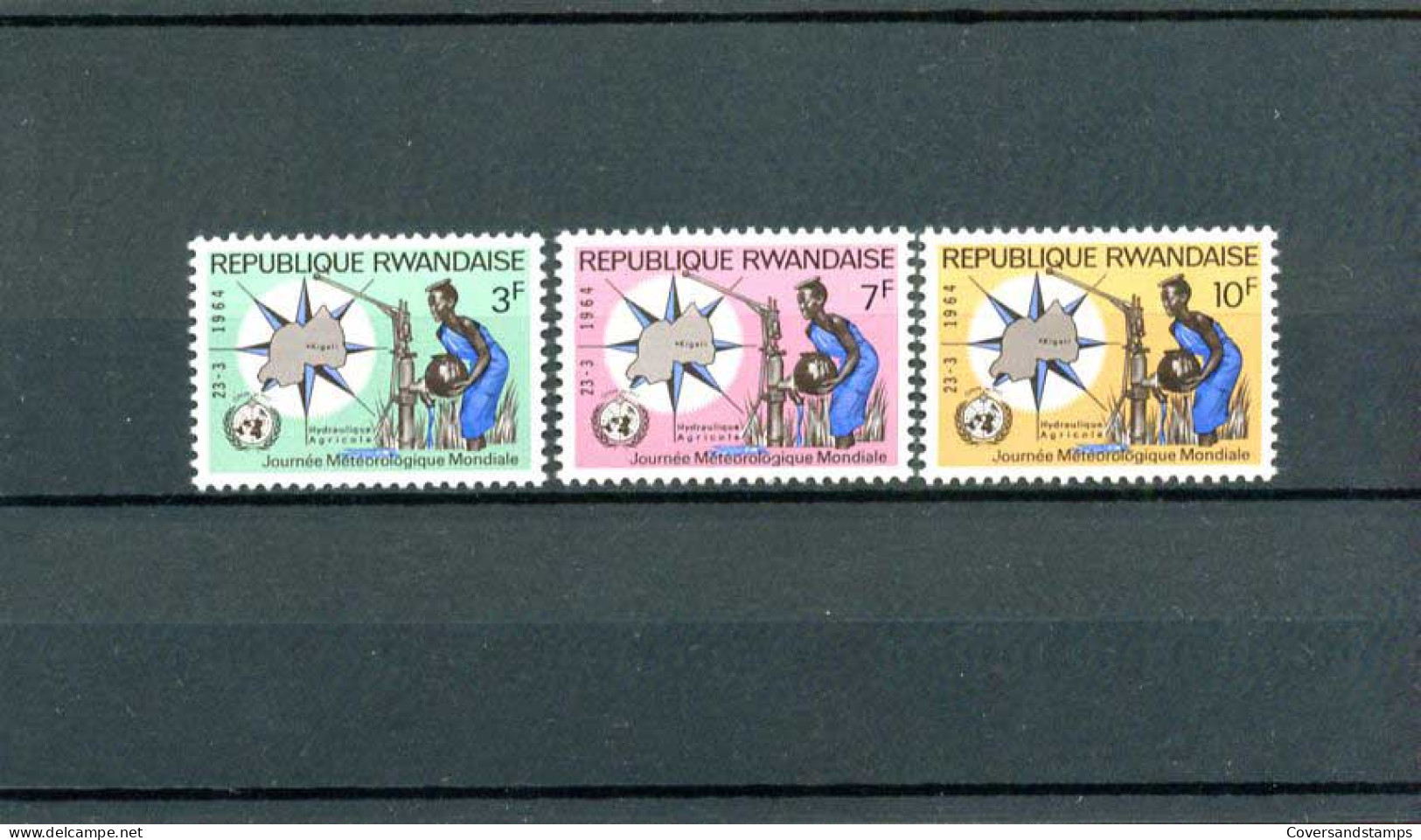 Rwanda  COB 67/69  ** MNH                        - Unused Stamps