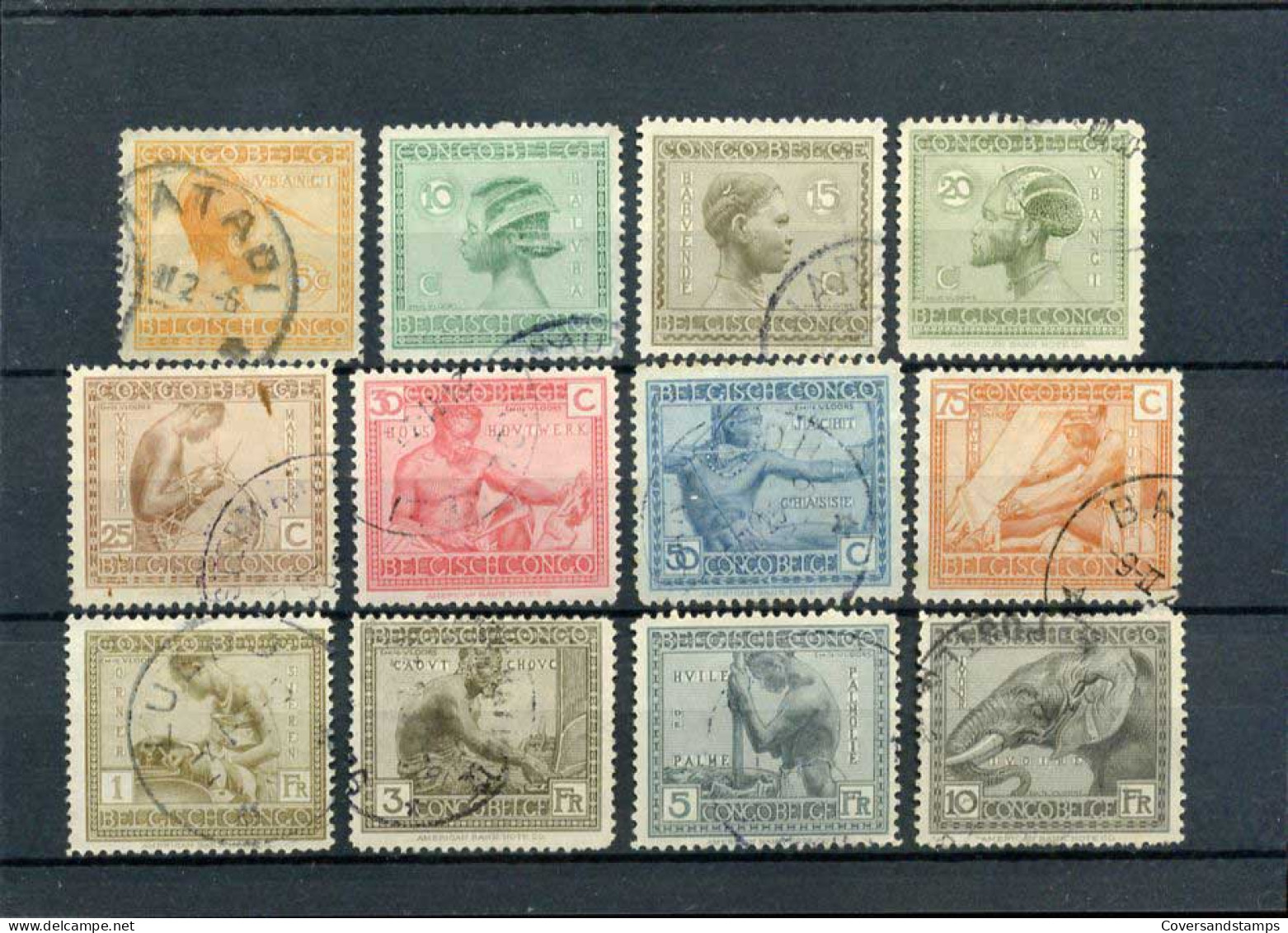 Belgisch Congo - COB 106/17  Gestempeld / Oblitéré                          - Used Stamps