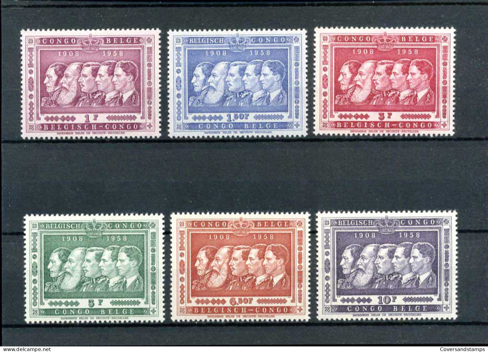Belgisch Congo - COB 344/49  ** MNH                       - Unused Stamps
