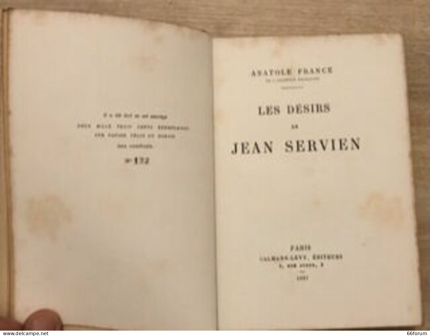 Les Désirs De Jean Servien - 1801-1900