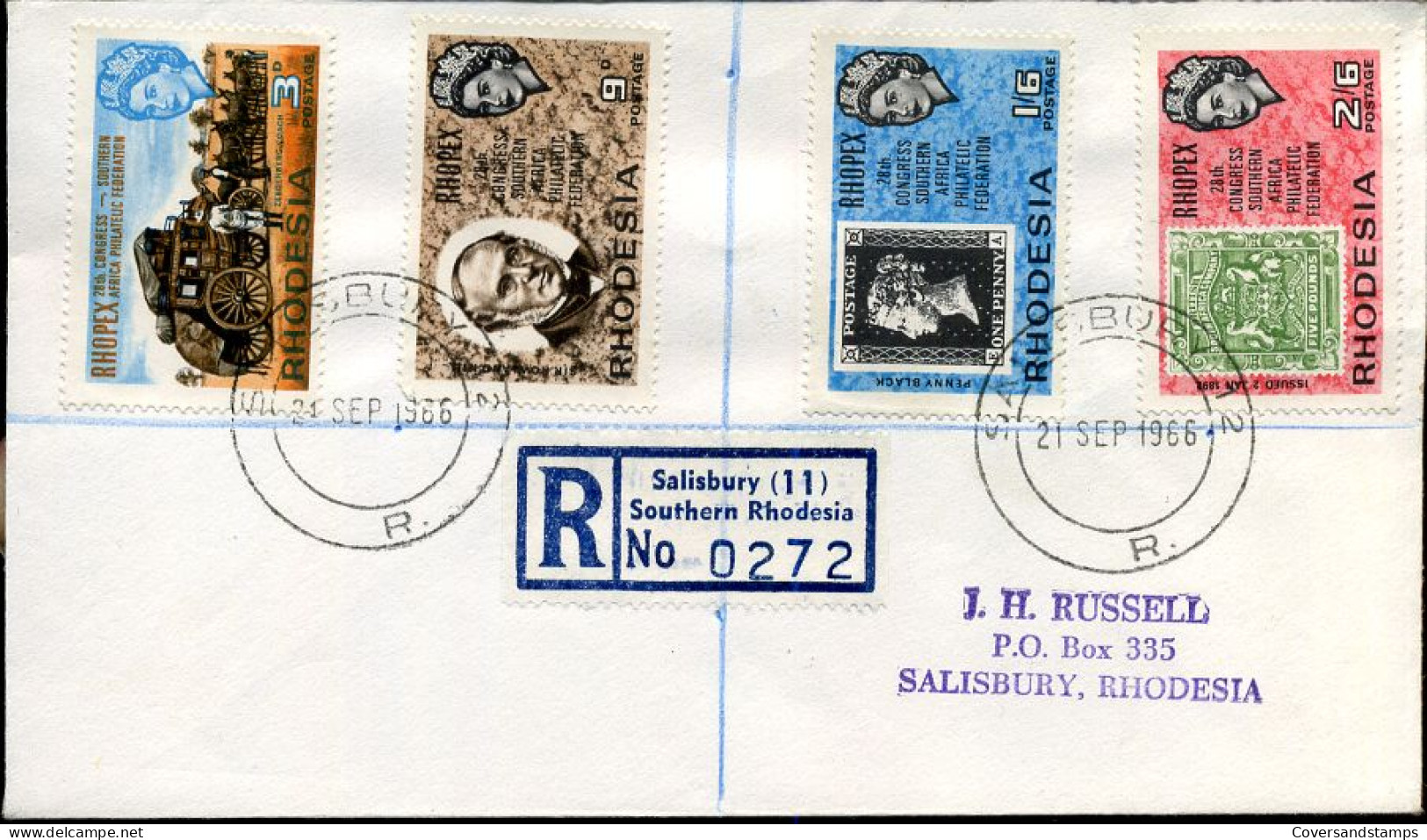 Rhodesia - Registered Cover To Salisbury - Rhodésie Du Sud (...-1964)