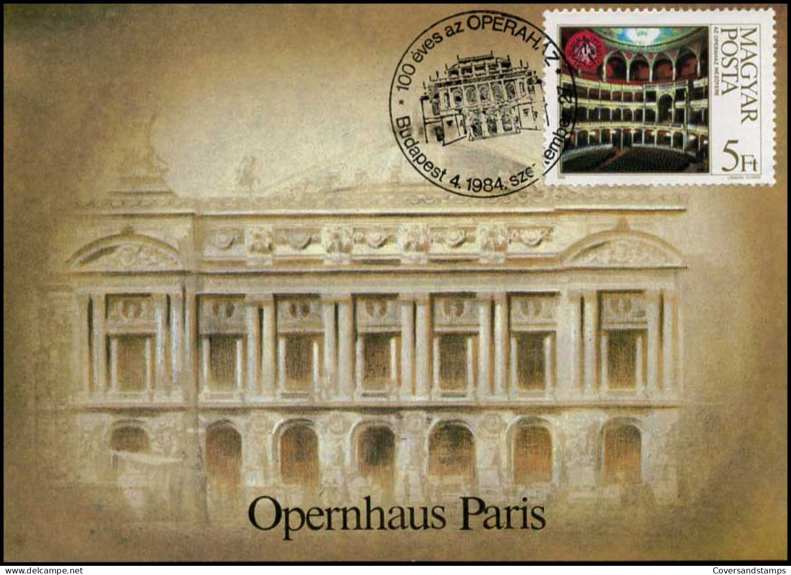 Hongarije - MK -  Opera Parijs - Tarjetas – Máximo