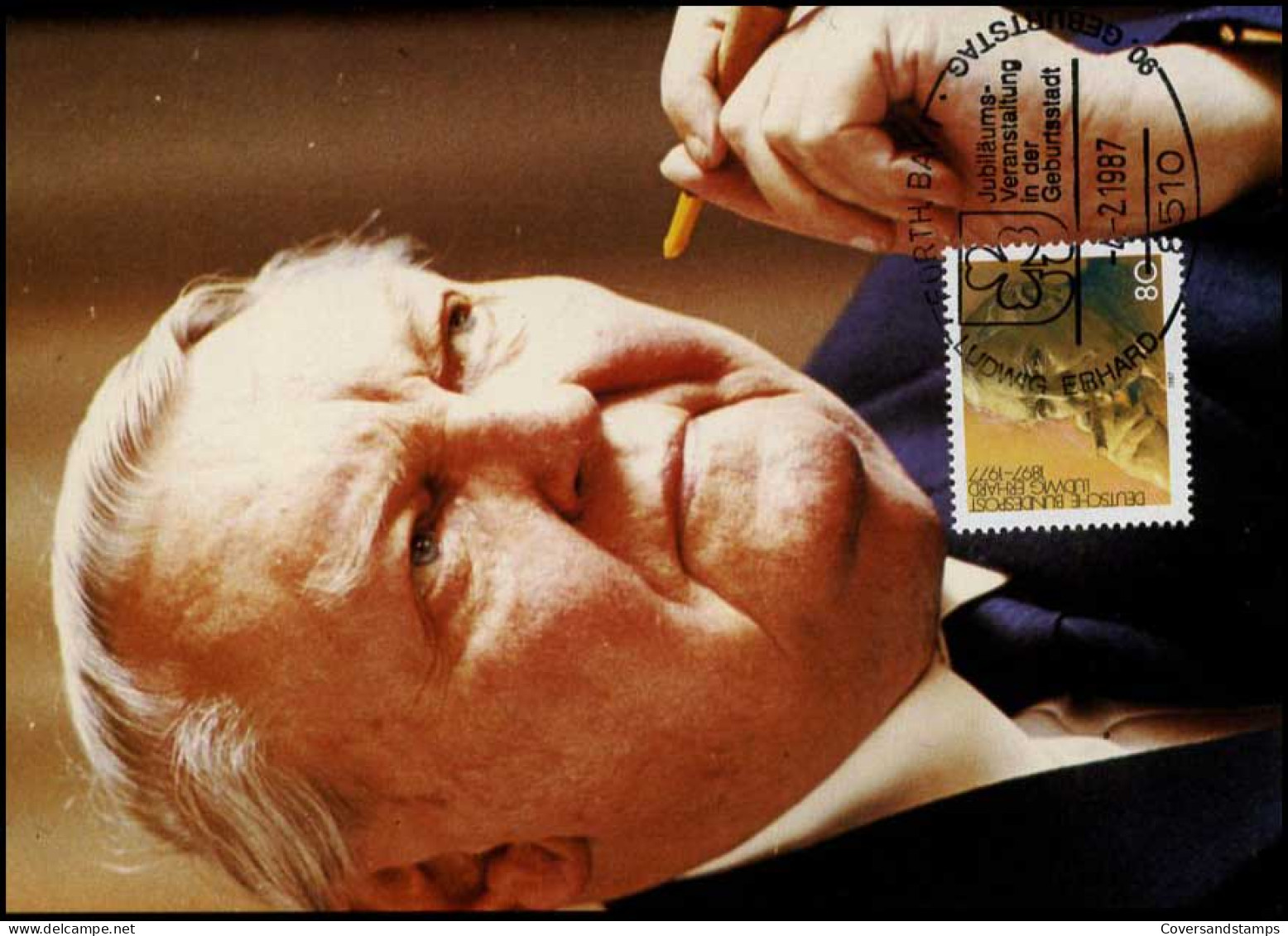  Bundespost - MK -  Ludwig Erhard - Otros & Sin Clasificación