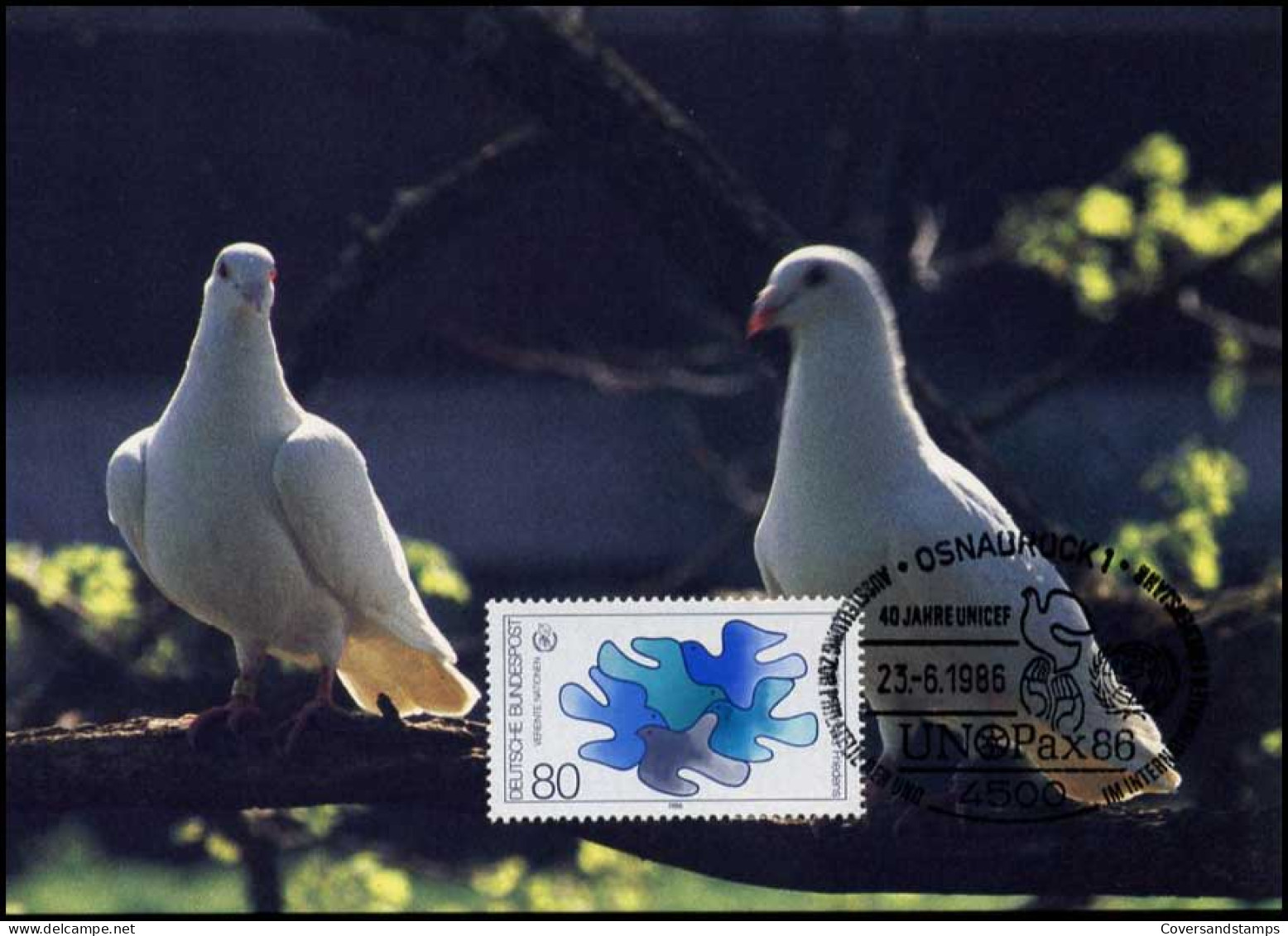  Bundespost - MK -  Internationales Jahr Des Friedens - Andere & Zonder Classificatie