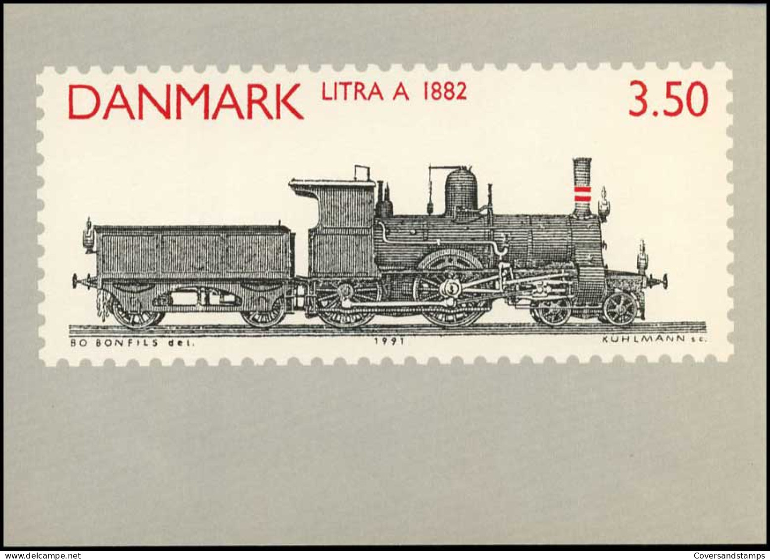  Denemarken - Trein - Postwaardestukken