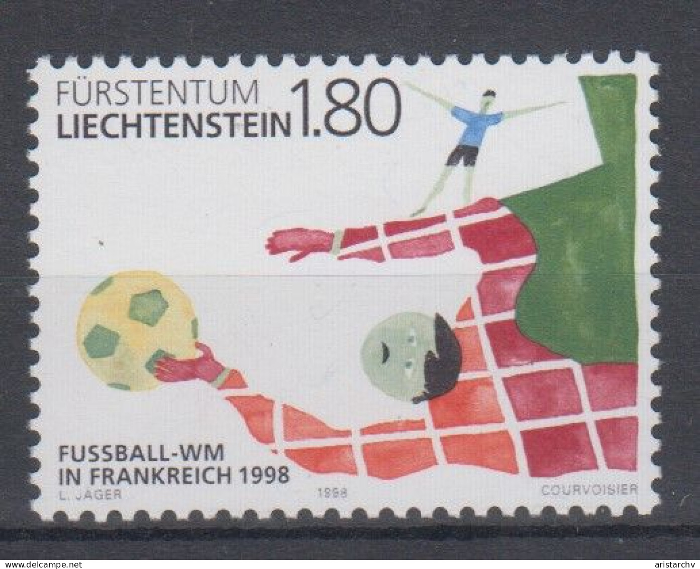 LIECHTENSTEIN 1998 FOOTBALL WORLD CUP - 1998 – Frankreich