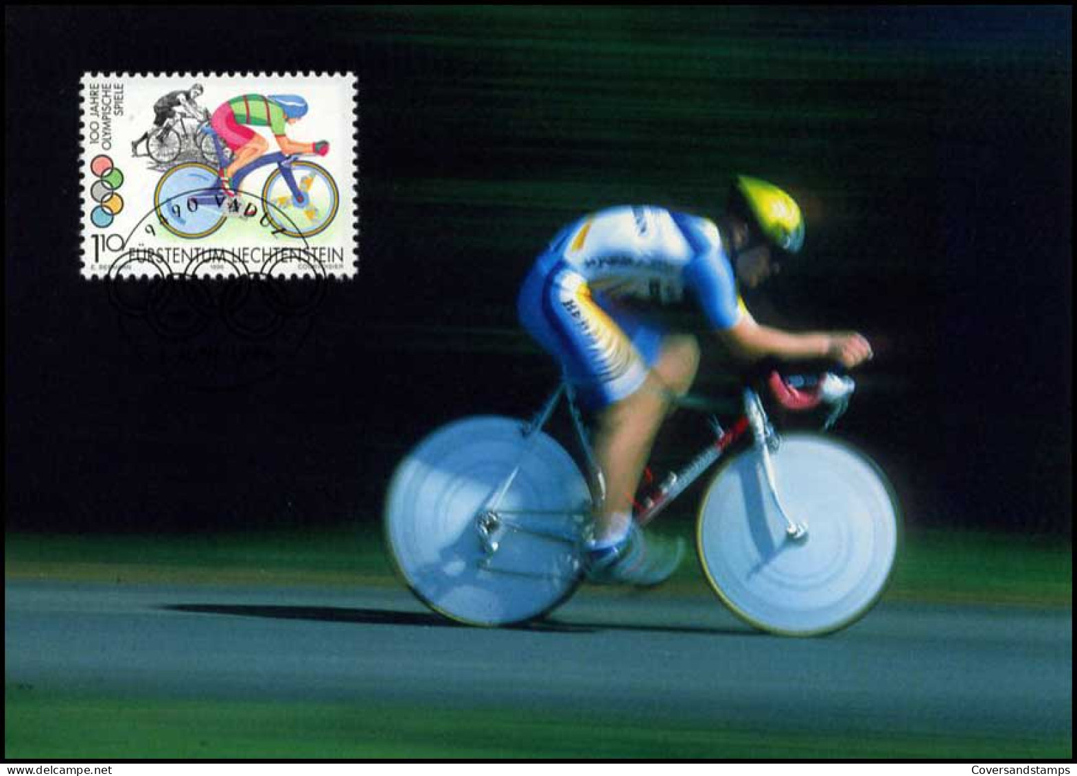  Liechtenstein - MK -  Olympische Sommerspiele 1996 Atlanta : Einzelseitfahren - Cartes-Maximum (CM)
