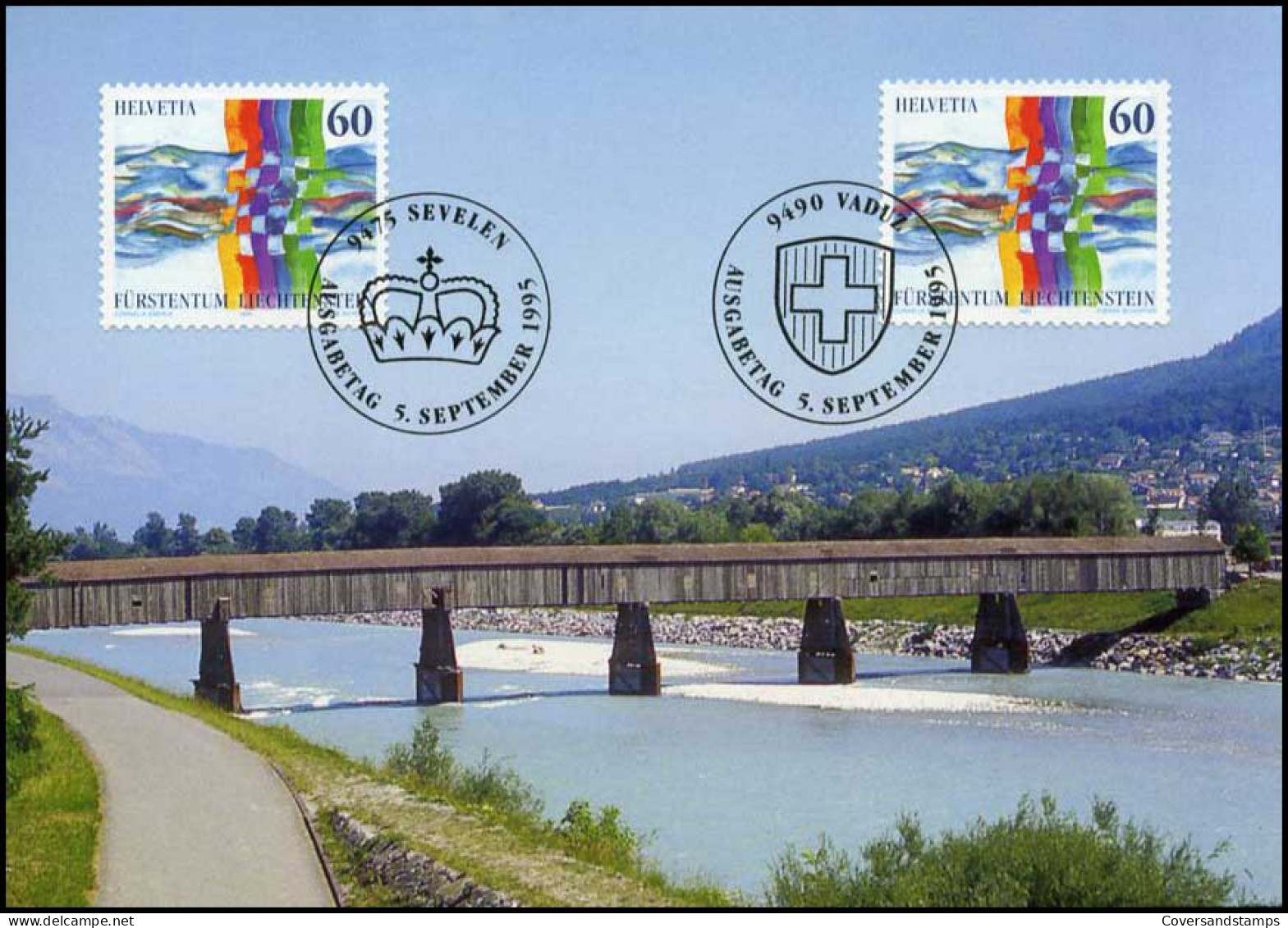 Liechtenstein - MK -  Gemeinschaftsmarke Schweiz - Liechtenstein - Maximumkaarten