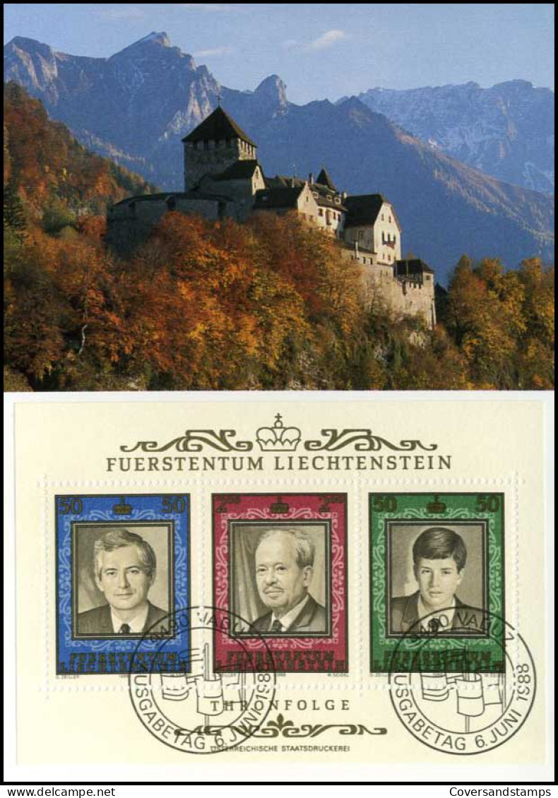  Liechtenstein - MK -  Thronfolge - Cartoline Maximum