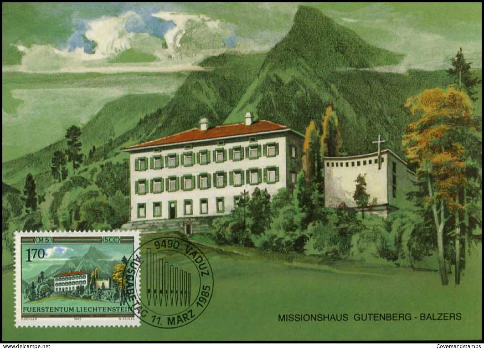  Liechtenstein - MK -  Orden Und Klöster - Cartoline Maximum