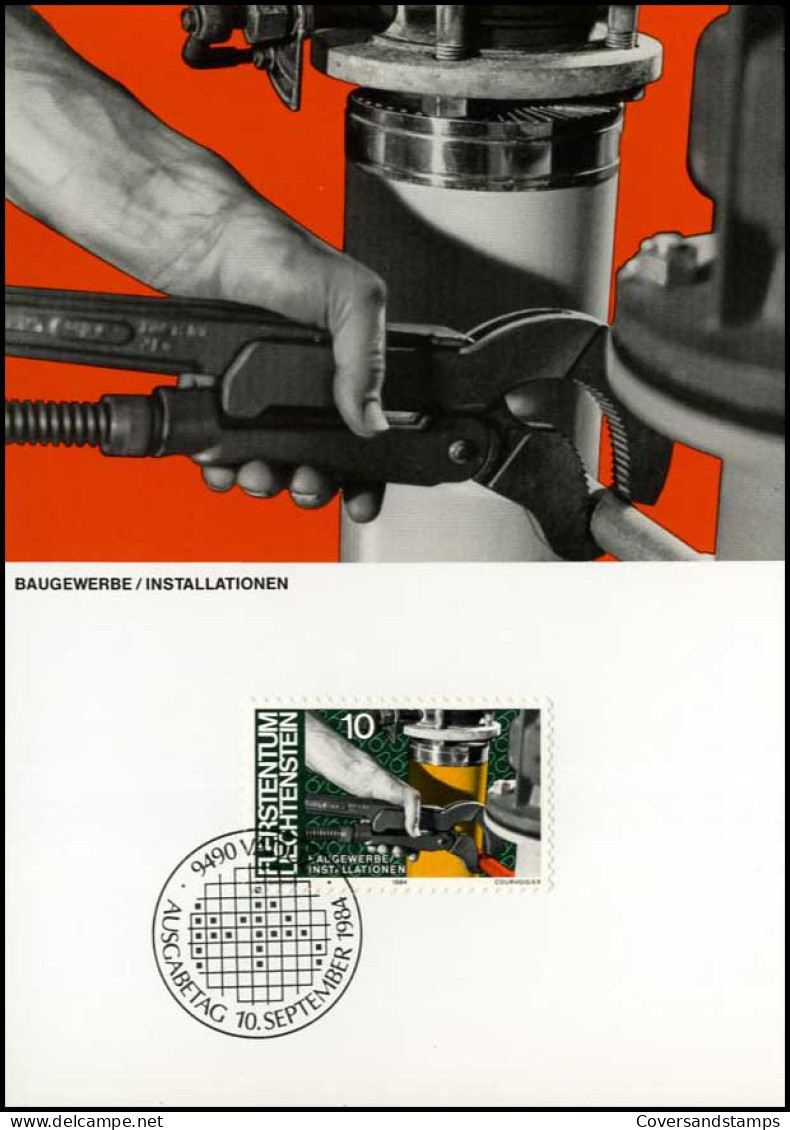  Liechtenstein - MK -  Mensch Und Arbeit - Maximumkaarten