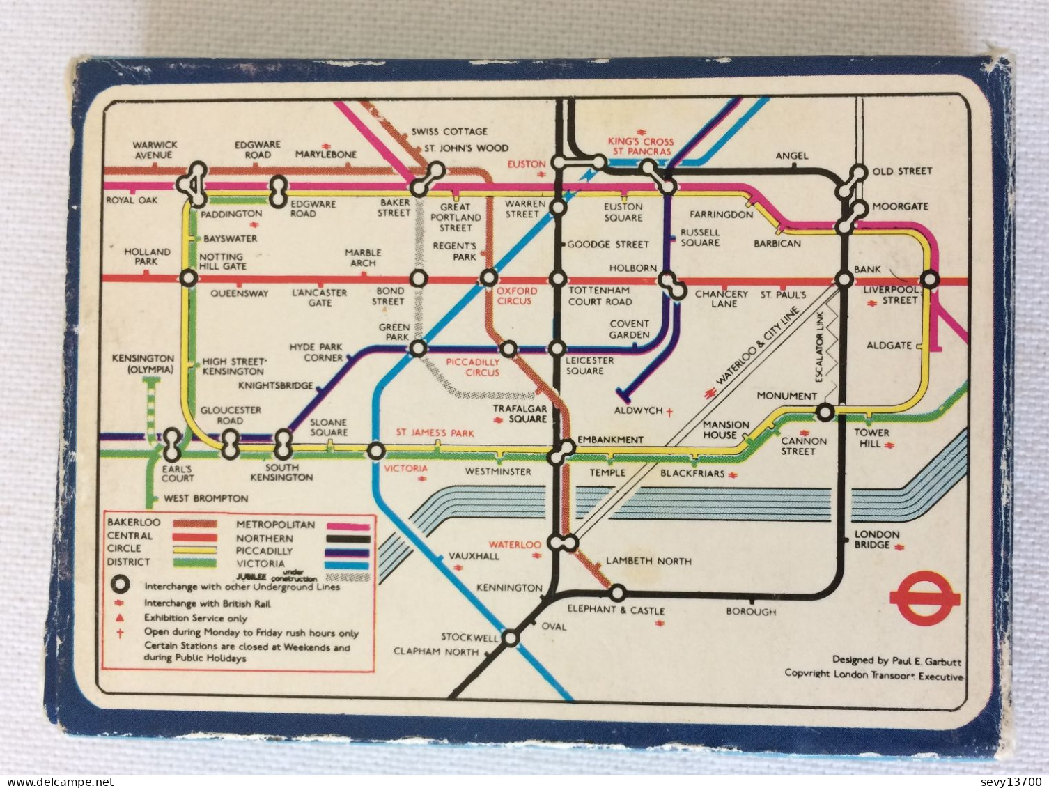 Cartes à Jouer London Underground - Métro De Londres - 54 Carte