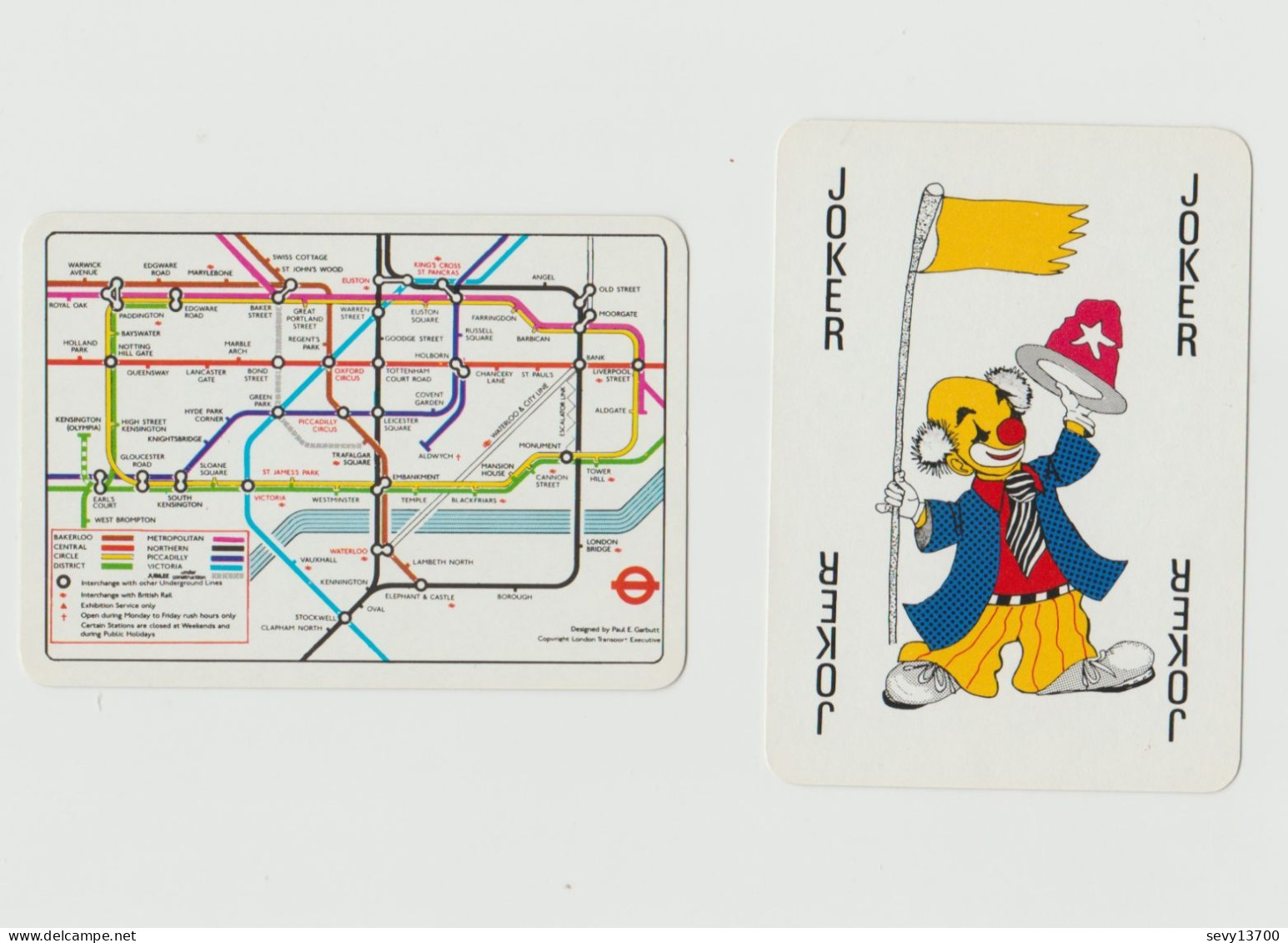 Cartes à Jouer London Underground - Métro De Londres - 54 Karten