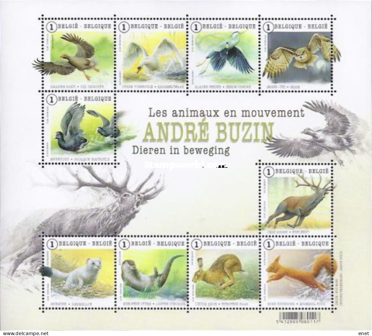 Belgie 2015 -  OBP 4497/4506 - BL225 - Dieren - Buzin - 2002-… (€)