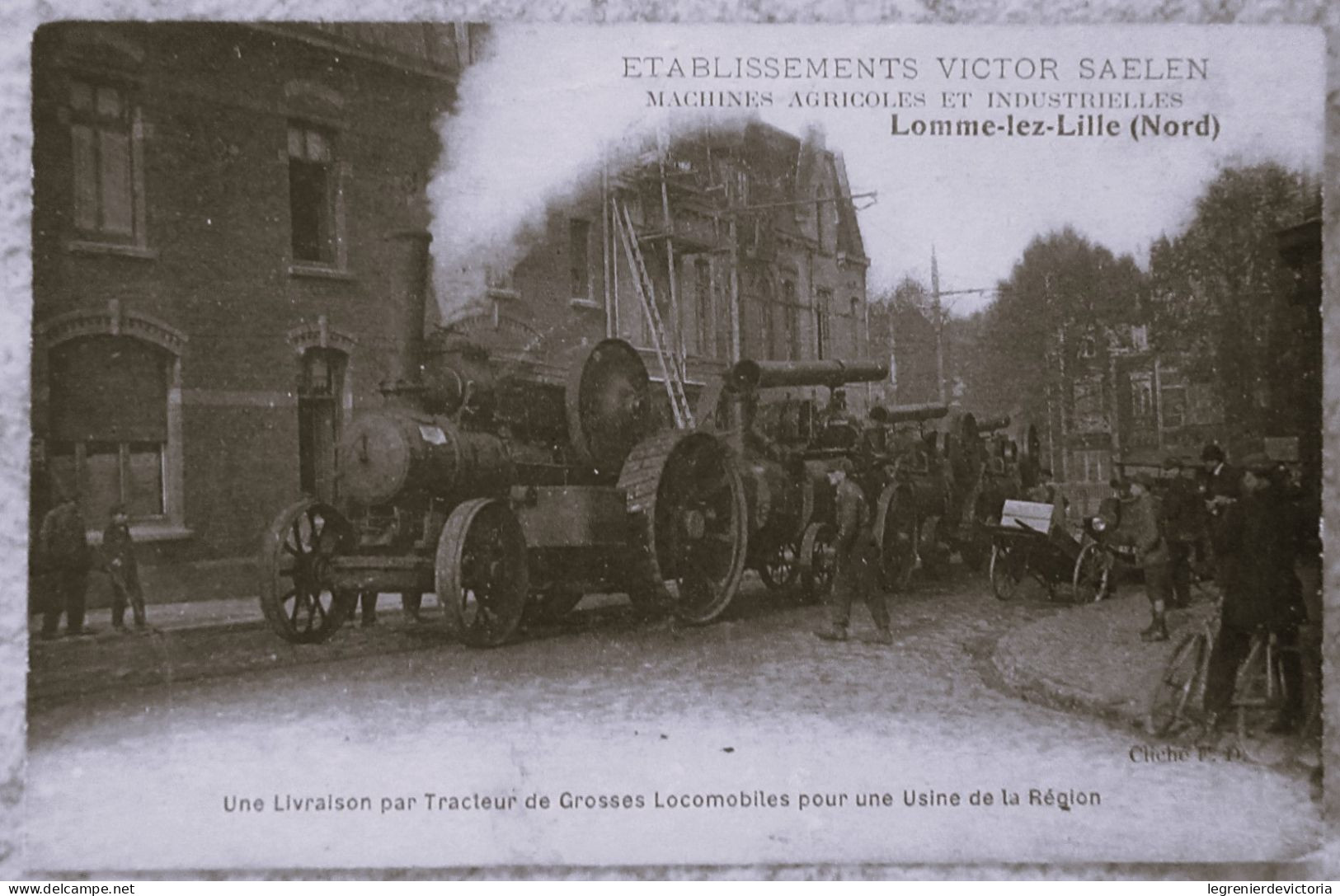 CPA Lomme-lez-Lille  Etablissement Victor Saelen Machine Industrielle - Tracteur Locomobiles - Usine Lomme Lez Lille - Lomme