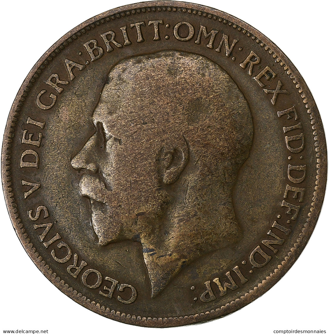 Grande-Bretagne, George V, Penny, 1914, Bronze, B+, KM:810 - D. 1 Penny